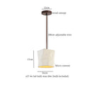 GobekUsa Columnar Micro Cement LED Hanging Lamps | Home Decor Pendant Light