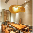 Handwoven Bamboo Pendant Light Vintage Woven Shade