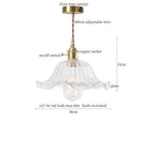 GobekUsa Glass Flounce LED Pendant Light - Stylish Nordic Design
