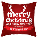 GobekUsa Christmas Santa Claus Snowflake Pillow Cover 18x18inch