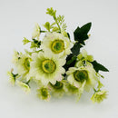 GobekUsa Blue Peony Tea Rose Silk Fake Flowers for DIY Home Garden Wedding Decor