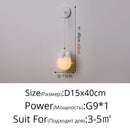 GobekUsa Bear Bedroom Wall Lamp: Modern Chandelier for Living Room, Study & Dining Room
