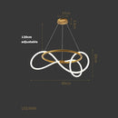 GobekUsa Lines Chandelier: Modern Designer Lighting for Living Room, Dining, and Bar