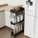 GobekUsa Bathroom Storage Rack with Wheels - Multi-Purpose Rolling Utility Cart