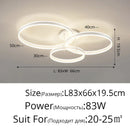 GobekUsa LED Acrylic Chandeliers Up/Down Lights Lusters for Living Room Bedroom Home Decor