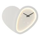 GobekUsa Love Shaped Clock Wall Lamp Sconce Dimmable Indoor Bedroom Lighting
