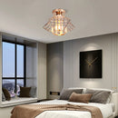GobekUsa Crystal Ceiling Chandelier: Modern Industrial LED Indoor Lighting Fixture