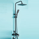 GobekUsa Black Wall Mounted Bathroom Shower Faucet Set - Bathtub Mixer Tap