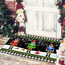 GobekUsa Christmas Snowman Non-slip Floor Mat