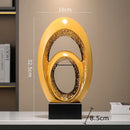 GobekUsa Gold Abstract Art Sculpture Desk Ornaments Minimalism Aesthetics Decor