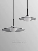 GobekUsa Glass Pendant Lamp for Bedside with Copper Accents
