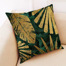 GobekUsa Ginkgo Leaves Linen Cushion Cover for Modern Home Decor & Living Room