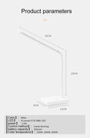 GobekUsa LED Foldable Desk Lamp with 3-Level Color & Touch Dimmable Light
