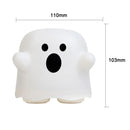 GobekUsa Boo Ghost Silicone Lamp: Touch Sensor Dimmable LED Night Light for Kids