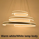 GobekUsa Geometric Circle Rings LED Pendant Light Fixture