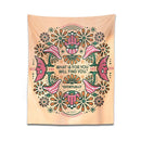 GobekUsa Boho Moon Flower Magic Tapestry Wall Hanging for Home Decor