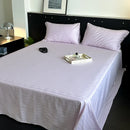 GobekUsa Luxe Cotton Satin Stripe Bed Sheet Set with 2 Pillowcase