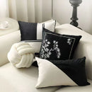 GobekUsa Embroidered Black White Minimalist Cushion Cover Light Luxury Home Decor Pillow