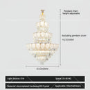 GobekUsa Crystal Duplex Villa Chandelier: Elegant Loft Apartment Light Luxury for Fashionable Living Rooms.