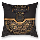 GobekUsa Black Gold Mandala Luxury Printed Pillowcase §