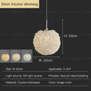 GobekUsa Crystal Round Room Chandelier - Elegant & Romantic Lighting for Modern Bedside Décor