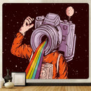 GobekUsa Futuristic Astronaut Tapestry Wall Hanging - Boho Room Decor for Hip Beach Vibe
