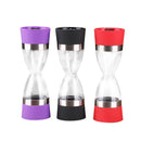 GobekUsa Hourglass Shape Dual Salt Pepper Mill Spice Grinder for Kitchen Cooking