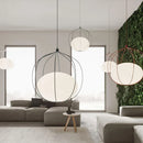 GobekUsa Birdcage Pendant Light for Dining Room Home Fixtures, Nordic Design E27 Bedroom Lamp