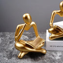 GobekUsa Abstract Thinker Resin Figurine for Home Office Decor