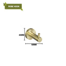 GobekUsa Brushed Gold Bathroom Accessories Set: Wall Mount Shelf, Toilet Paper Holder, Towel Bar, Robe Hook