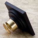 GobekUsa Black Anti-odor Floor Drain 10x10cm Square Bathroom Shower Hardware