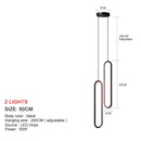 GobekUsa LED Chandelier: Modern Living Room Dining Room Pendant Lights for Home Decor