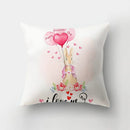GobekUsa Love Heart Print Pillow Covers 45x45cm Home Decor Sofa Cushion Case