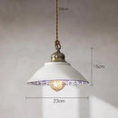 GobekUsa Blue Glass Pendant Light for Bedroom Dinning Living Room