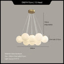 GobekUsa Glass Ball Ceiling Hanging Lamps - French Magic Bean Pendant Lights for Home Decor