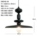 GobekUsa Black Gyroscope Pendant Lights LED G9 Crystal Iron Art Minimalist Luxury