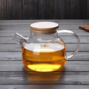 GobekUsa Glass Teapot with Infuser for Tea Brewing - 1000ml Heat Resistant Water Pot
