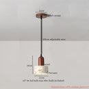 GobekUsa Cream Marble LED Pendant Light: Modern Nordic Hanging Lamp for Living, Bedroom, Kitchen