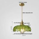 GobekUsa Amber Glass LED Pendant Lamp 200cm Wire Adjustable Nordic Modern Simple Hanging Lights