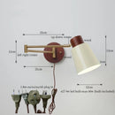 GobekUsa Creamy Iron LED Wall Lamp Bedroom Living Room Bathroom Mirror Stair Light