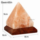 GobekUsa Crystal USB Salt Lamp Hand Carved Triangle Purifier Night Light