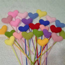 GobekUsa Heart-Shaped Crochet Flower Bouquet - Handmade Wedding Home Decor & Family Gift