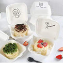 GobekUsa Biodegradable Dessert Box Set: 5Pcs Microwave Disposable Food Container
