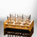 GobekUsa Clear Glass Liquor Cup Set 2oz Chinese Spirit Drinking Glasses with Graduated Line