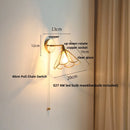 GobekUsa LED Wall Sconce Modern Nordic Design with Pull Chain Switch
