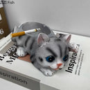 GobekUsa Kittens & Puppies Resin Ash Tray - Smoking Accessories for Office Table