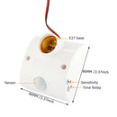 GobekUsa Infrared Motion Sensor E27 Holder: Adjustable Time & Sensitivity