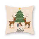 GobekUsa Christmas Santa Elk Pillowcase 45x45cm for Sofa Chair Decor
