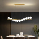 GobekUsa Glass Ball Chandelier for Dining Room Kitchen Office Front Desk