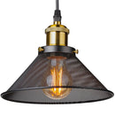 GobekUsa Black Cage Pendant Light Iron Industrial Retro Lighting for Home Decor